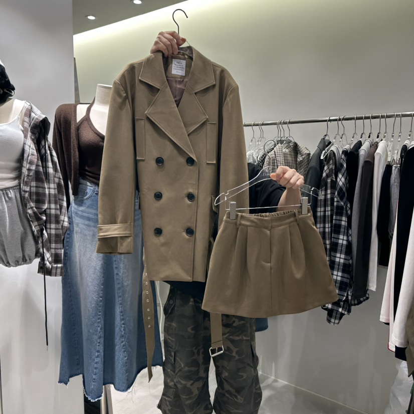 BAIE.38韓國代購㊣女士新品休閑時尚25秋冬真品套裝兩件套BAIE.38套裝