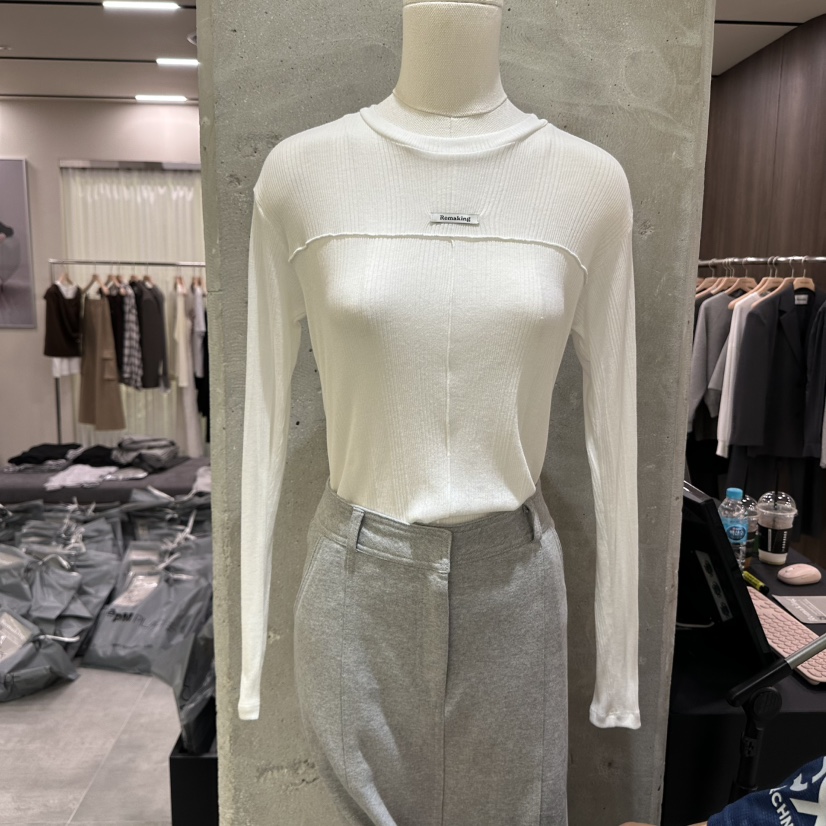 URBANSTORY/REMAKING東大門㊣代購女裝新款真品職業長袖T恤Remaking/URBANSTORY長袖T恤圖色3
