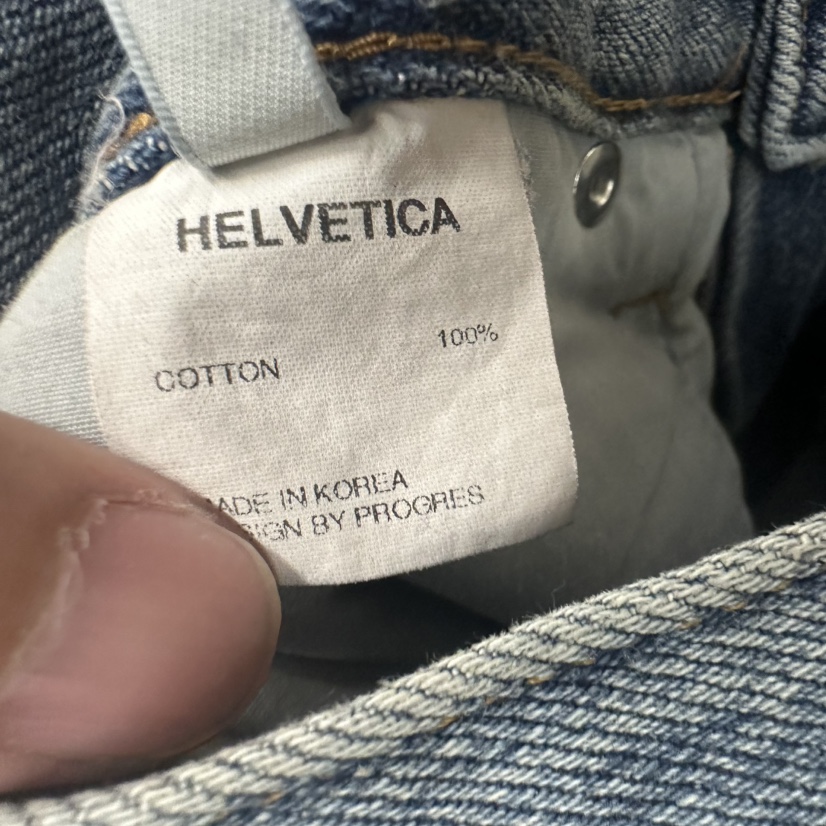 HELVETICA韓國直郵㊣女裝新品25秋冬時尚真品推薦職業牛仔褲HELVETICA牛仔褲