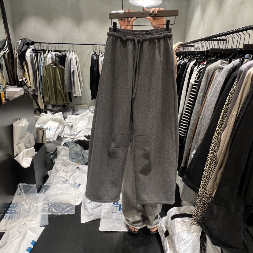 TUG東大門㊣代購女裝新款真品25秋冬時尚熱賣人氣休閑褲羊毛TUG休閑褲