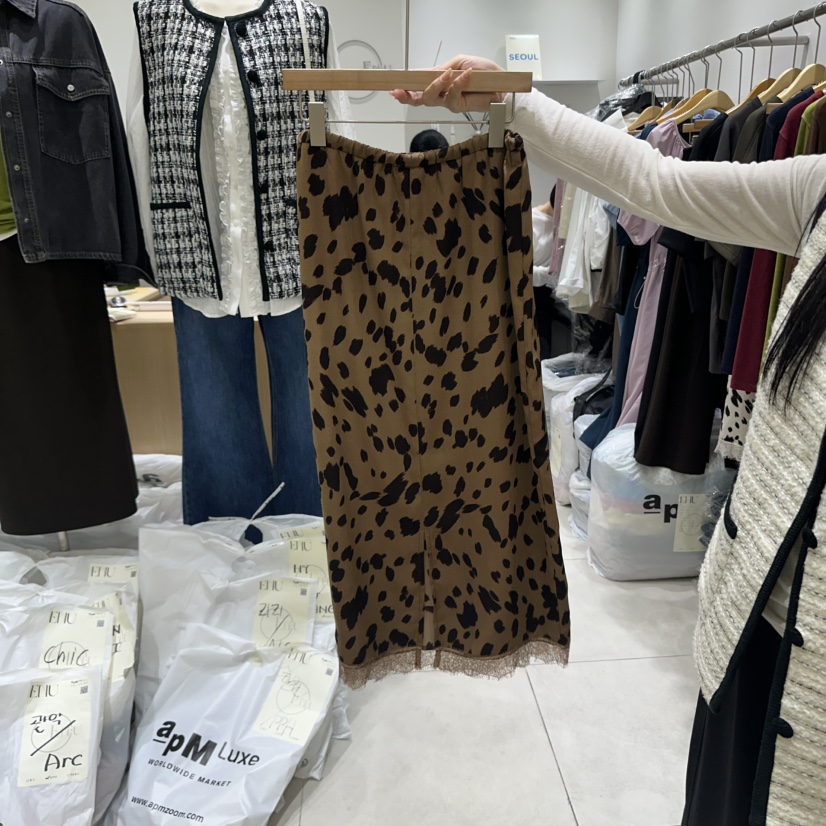 EN.U韓國代購㊣女士新款推薦時尚熱賣真品25秋冬職業休閑長裙EN.U長裙