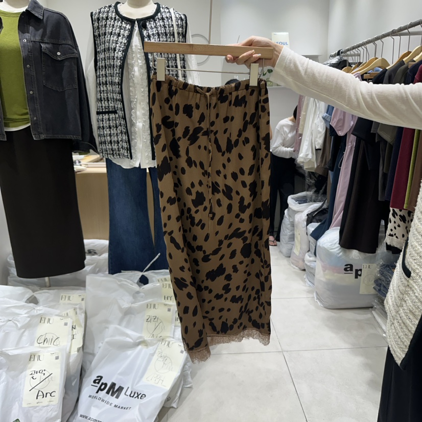 EN.U韓國代購㊣女士新款推薦時尚熱賣真品25秋冬職業休閑長裙EN.U長裙圖色2