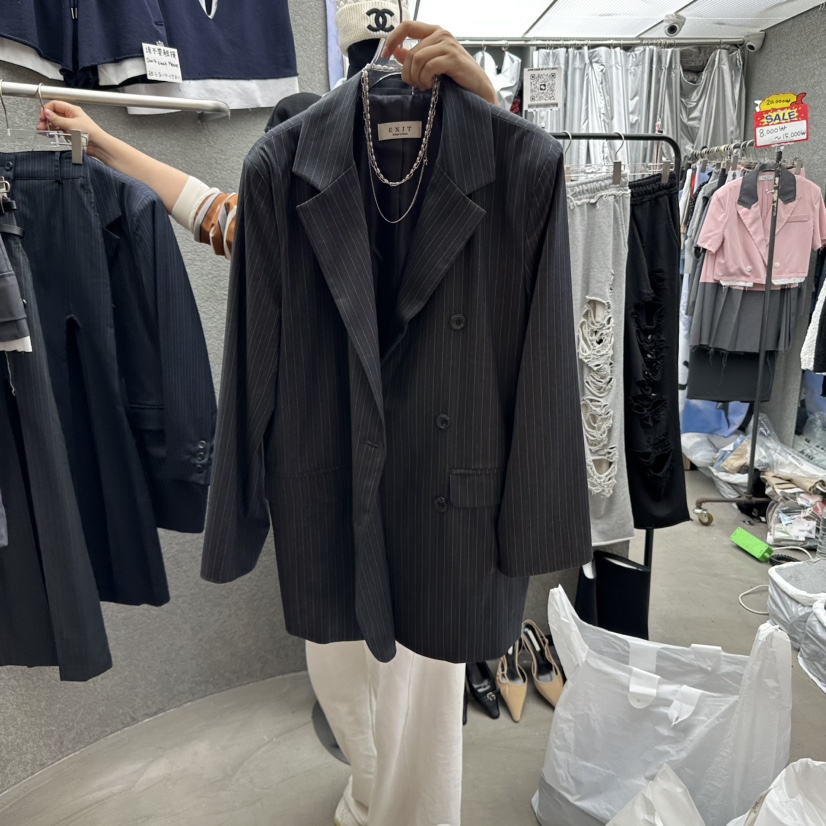 EXIT韓國直郵㊣女士新品25秋冬職業時尚人氣休閑真品推薦夾克EXIT夾克圖色1