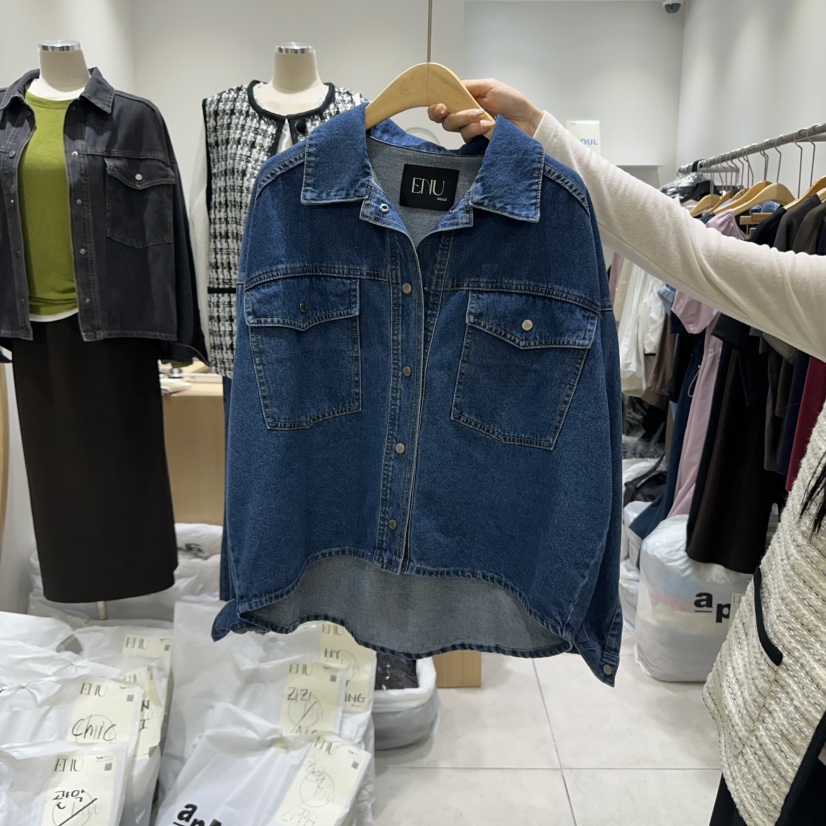EN.U東大門㊣直郵女士新品真品時尚人氣休閑25秋冬職業夾克EN.U夾克圖色1
