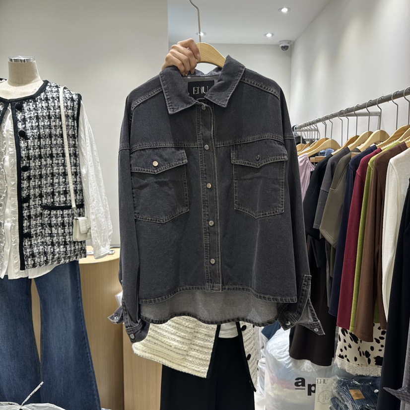 EN.U東大門㊣直郵女士新品真品時尚人氣休閑25秋冬職業夾克EN.U夾克圖色2