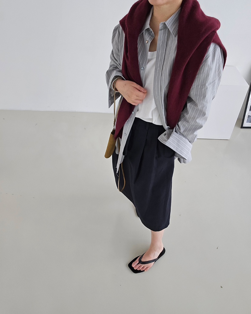 J SHOP韓國代購㊣女裝新品休閑真品人氣熱賣25秋冬時尚長裙J_SHOP長裙