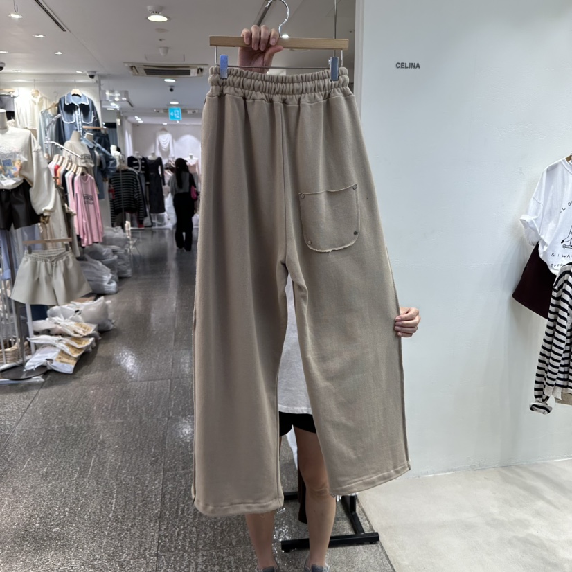 CELINA韓國代購㊣女裝新品休閑時尚熱賣人氣推薦休閑褲開衩CELI_NA休閑褲