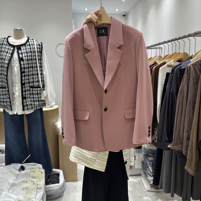 EN.U東大門㊣直郵女士新款熱賣推薦職業時尚人氣真品25秋冬夾克EN.U夾克圖色1