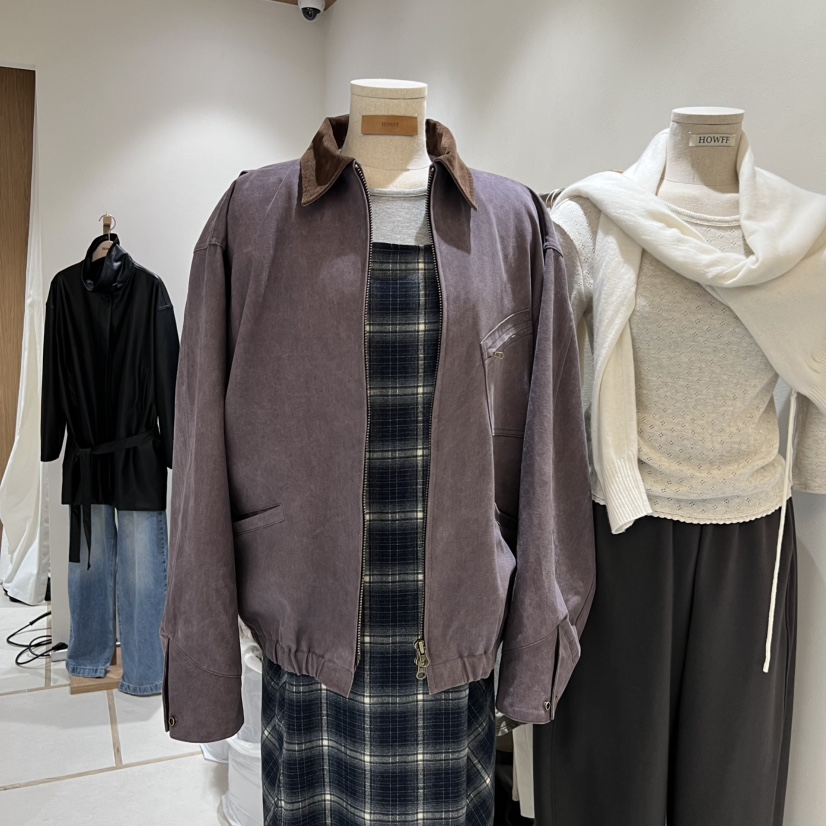 HOWFF韓國代購㊣女士新品人氣時尚休閑職業熱賣25秋冬推薦夾克HOWFF夾克