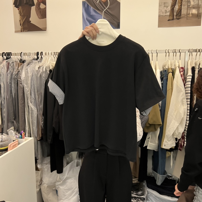 SALONDEMAG韓國直郵㊣女士新款25秋冬時尚人氣休閑熱賣職業T恤SALONDEMAGT恤圖色3