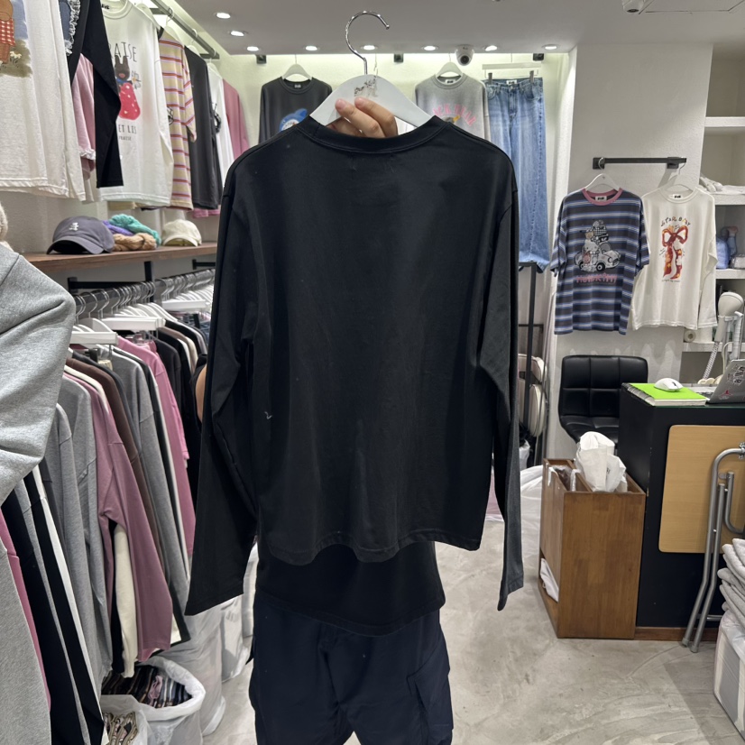 EVE東大門㊣直郵女裝新品休閑人氣25秋冬時尚推薦真品長袖T恤EVE長袖T恤