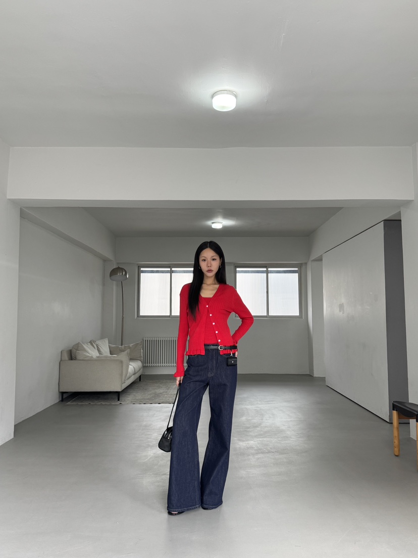 LIMLIMLIM東大門㊣實拍女士新款推薦熱賣套裝褶邊針織兩件套LIM LIM LIM套裝