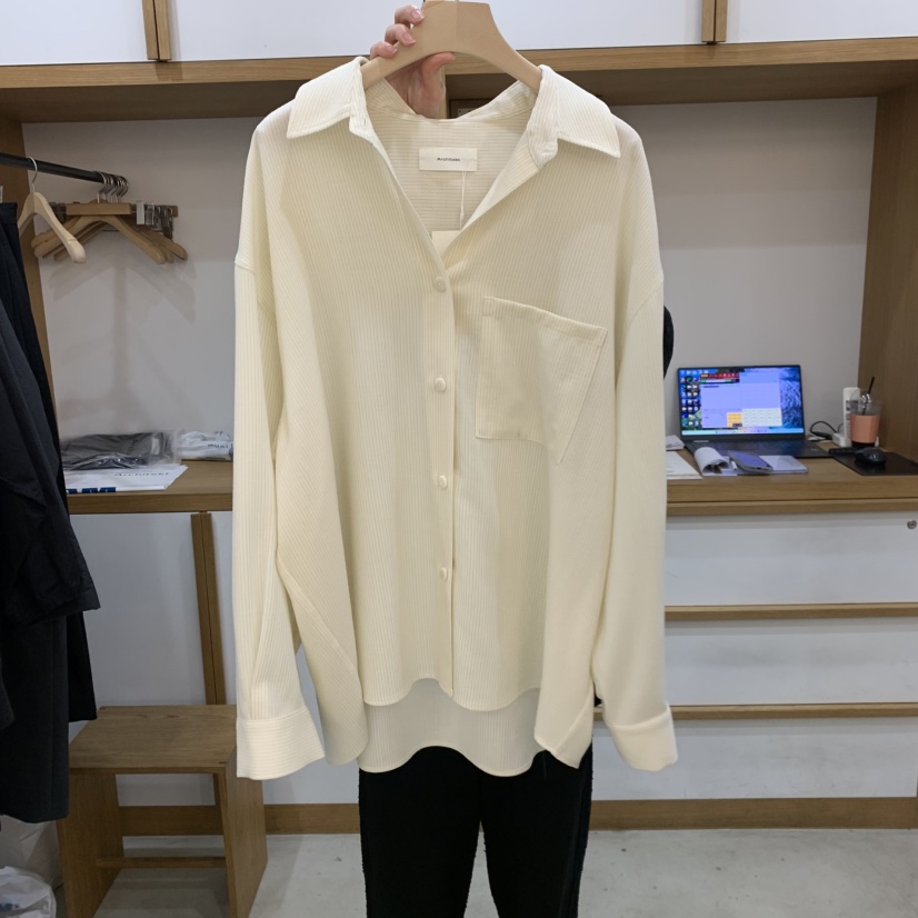 ARCHITEKT韓國代購㊣女裝新品真品熱賣推薦25秋冬襯衫蕾絲衫ARCHITEKT襯衫/蕾絲衫圖色1
