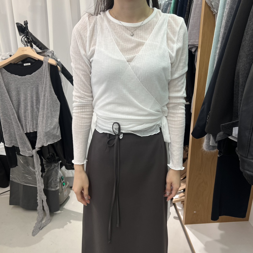 ALOT韓國直郵㊣女士新款職業25秋冬時尚吊帶背心不含內搭緊身A LOT吊帶/背心