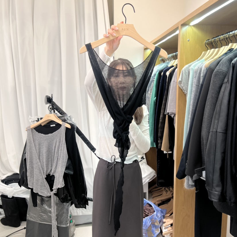 ALOT韓國直郵㊣女士新款職業25秋冬時尚吊帶背心不含內搭緊身A LOT吊帶/背心圖色3