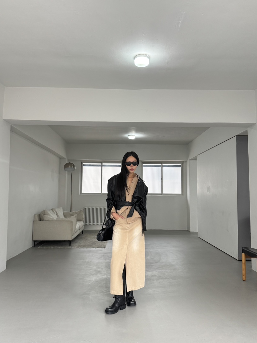 LIMLIMLIM韓國直郵㊣女裝新品25秋冬休閑熱賣真品長裙不含腰帶LIM LIM LIM長裙
