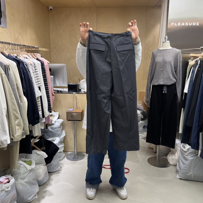 PLEASURE東大門㊣實拍女士新款時尚休閑職業25秋冬休閑褲含腰帶PLEASURE休閑褲