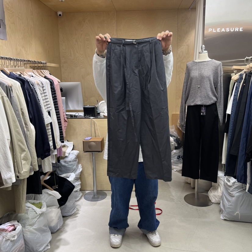 PLEASURE東大門㊣實拍女士新款時尚休閑職業25秋冬休閑褲含腰帶PLEASURE休閑褲圖色2