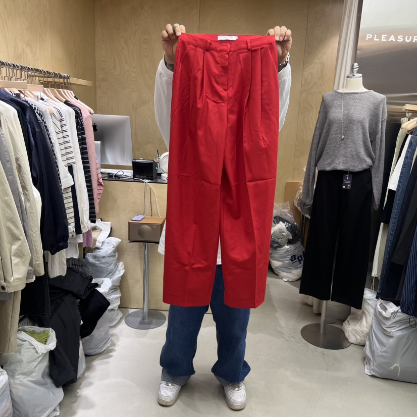 PLEASURE東大門㊣實拍女士新款時尚休閑職業25秋冬休閑褲含腰帶PLEASURE休閑褲圖色3