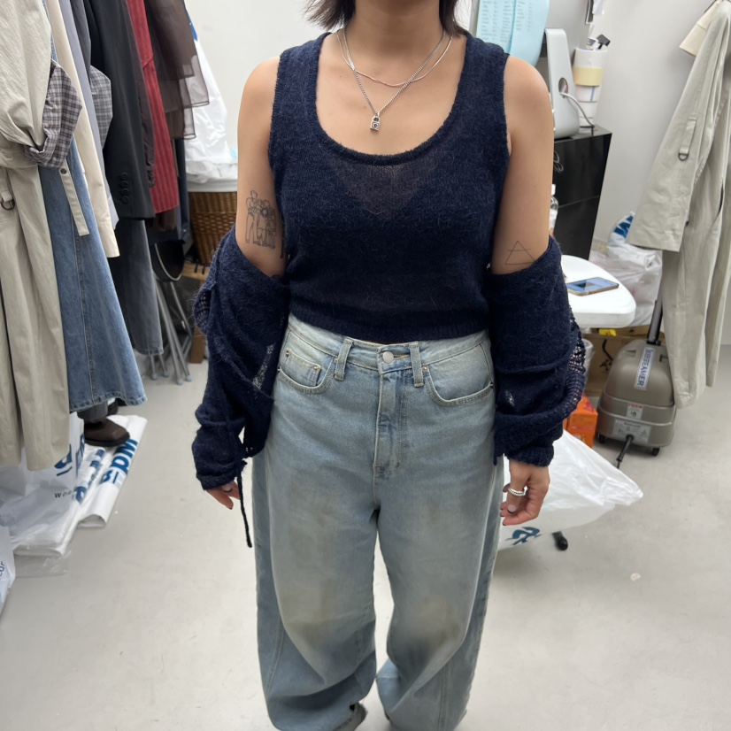 SOLD OUT東大門㊣實拍女裝新款真品休閑時尚25秋冬吊帶背心羊駝SOLD OUT吊帶/背心圖色5