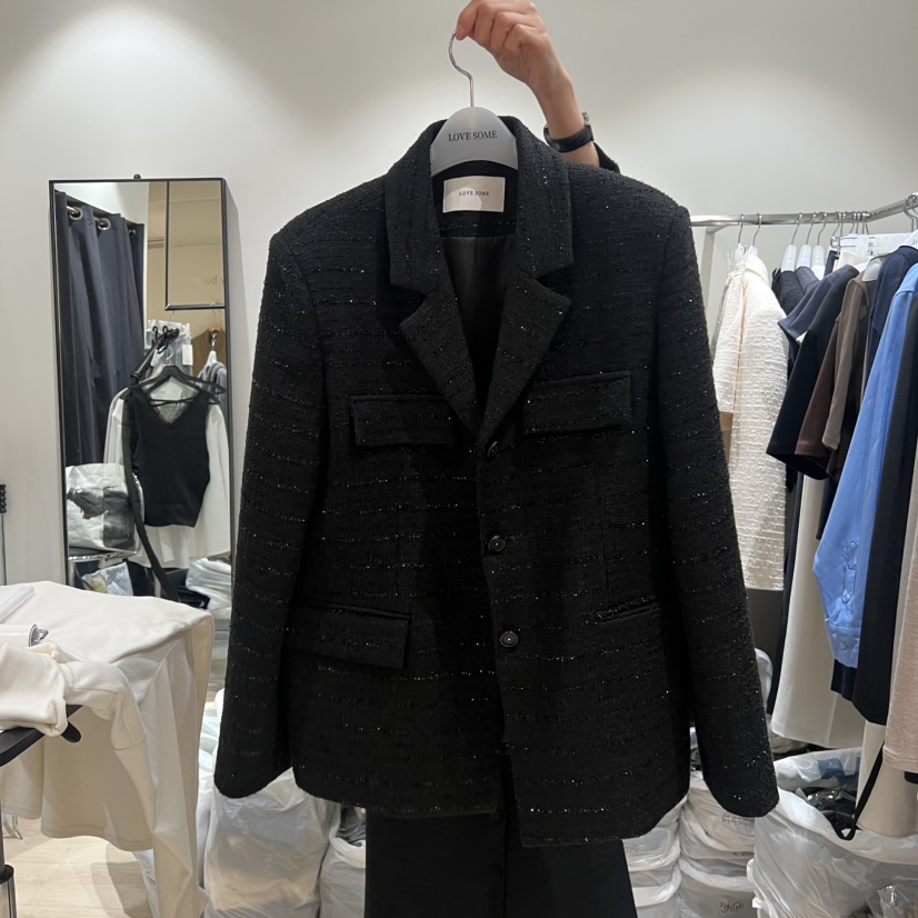LOVE SOME韓國代購㊣女士新品真品職業熱賣人氣推薦25秋冬夾克LOVE SOME夾克圖色2