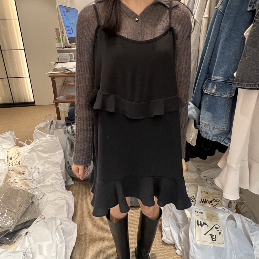 VENIR-a東大門㊣直郵女裝新品熱賣休閑真品連衣裙不含內搭VENIR-a連衣裙圖色2