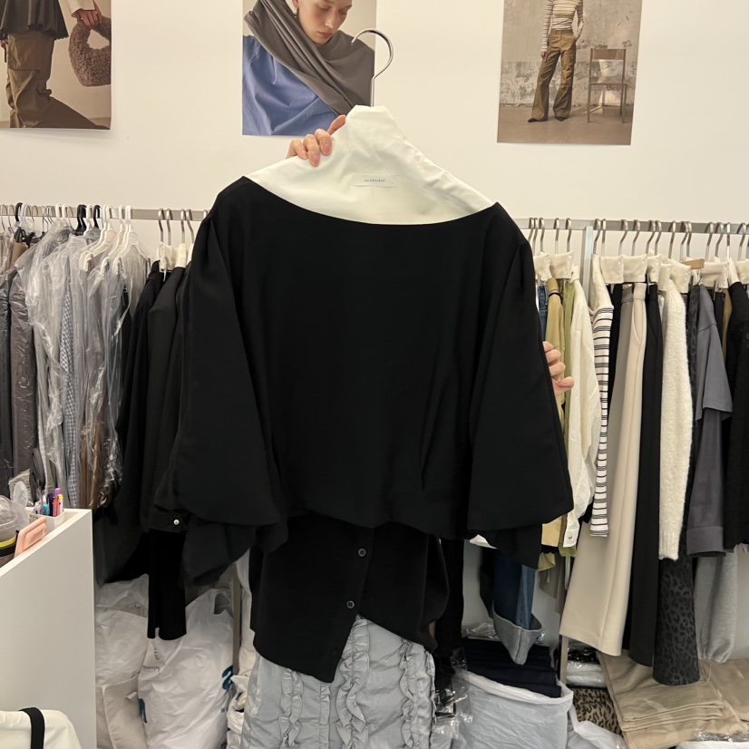 SALONDEMAG東大門㊣代購女士新品推薦人氣休閑真品襯衫蕾絲衫SALONDEMAG襯衫/蕾絲衫圖色3