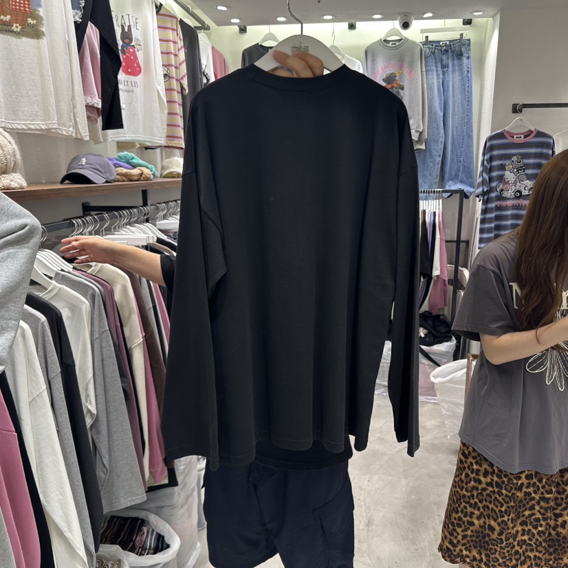 EVE韓國直郵㊣女士新款休閑人氣熱賣真品推薦時尚25秋冬長袖T恤EVE長袖T恤