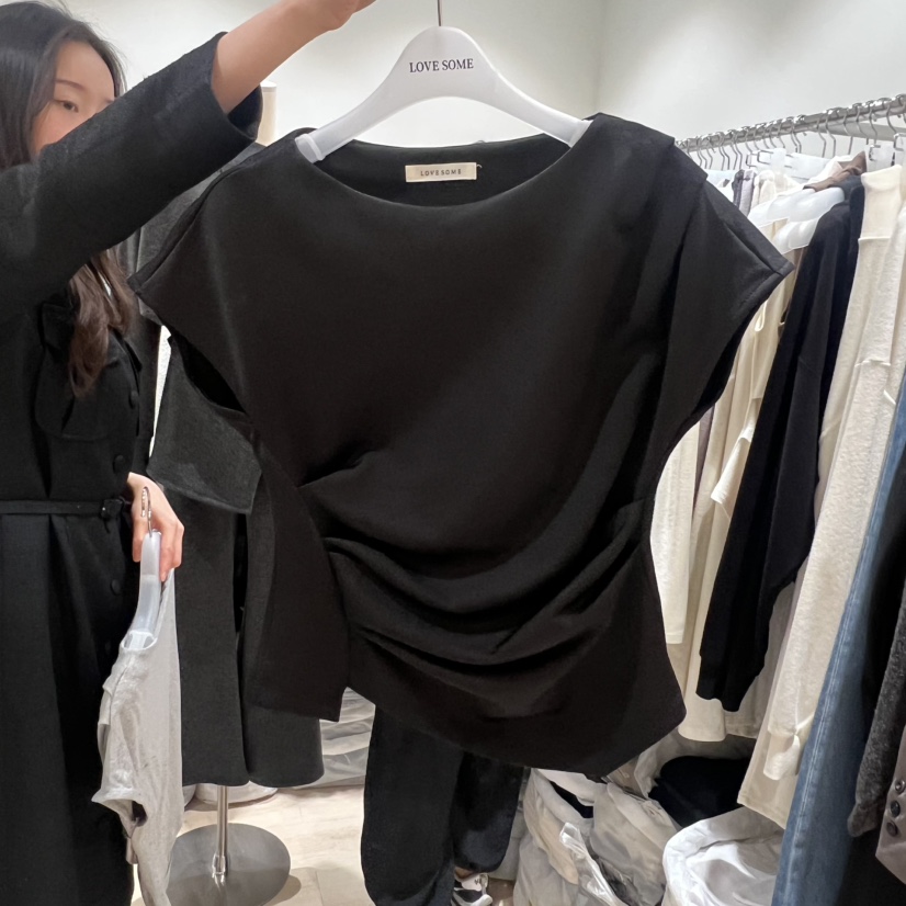 LOVE SOME東大門㊣實拍女士新品熱賣推薦職業時尚人氣休閑T恤LOVE SOMET恤圖色2