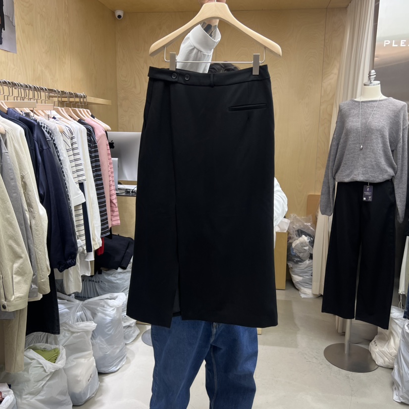 PLEASURE東大門㊣實拍女士新品時尚職業25秋冬半身裙中短裙PLEASURE半身裙/中短裙