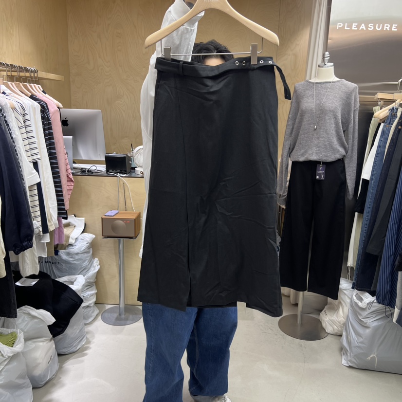PLEASURE東大門㊣實拍女士新品時尚職業25秋冬半身裙中短裙PLEASURE半身裙/中短裙圖色2