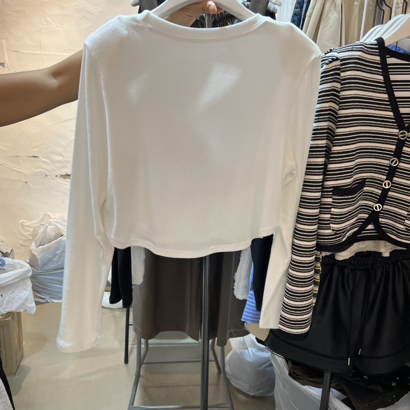 OZ東大門㊣直郵女士新品人氣時尚休閑職業推薦真品25秋冬長袖T恤OZ.ounce長袖T恤