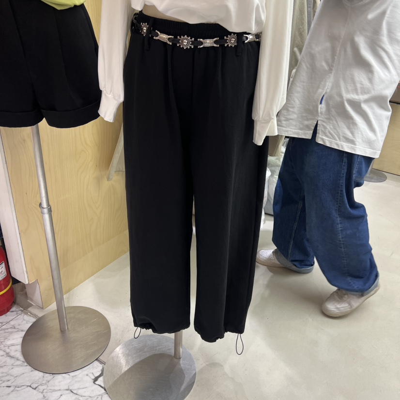 PLEASURE韓國直郵㊣女士新品休閑真品25秋冬休閑褲不含腰帶PLEASURE休閑褲圖色1