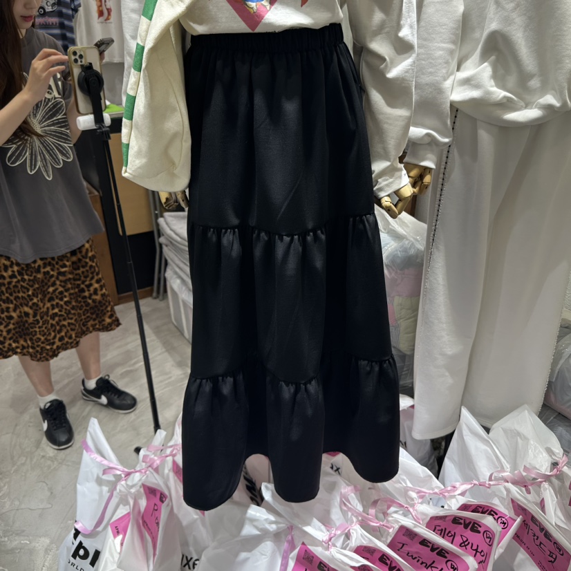 EVE韓國代購㊣女士新款熱賣推薦25秋冬人氣時尚真品休閑長裙EVE長裙圖色2