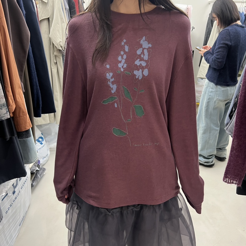 SOLD OUT東大門㊣實拍女裝新品熱賣真品25秋冬推薦長袖T恤SOLD OUT長袖T恤