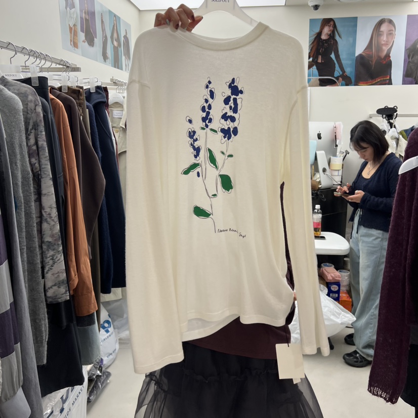 SOLD OUT東大門㊣實拍女裝新品熱賣真品25秋冬推薦長袖T恤SOLD OUT長袖T恤圖色2