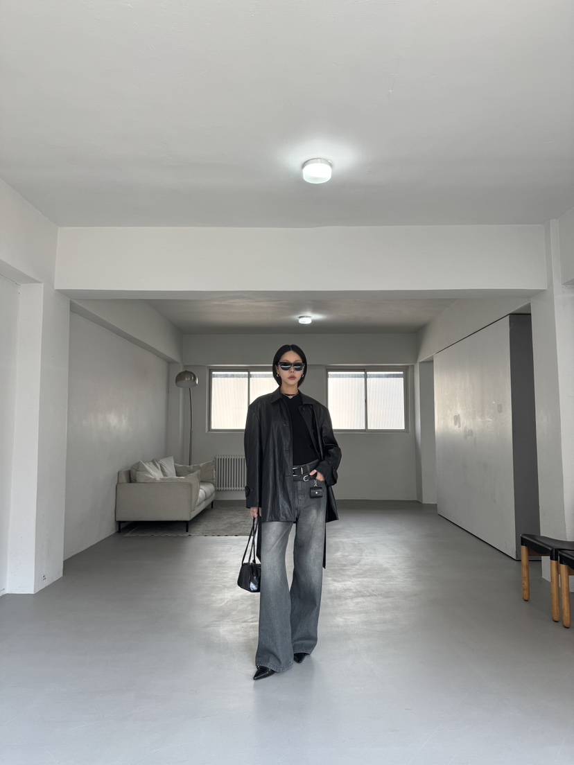 LIMLIMLIM韓國直郵㊣女士新品休閑職業真品時尚牛仔褲不含腰帶LIM LIM LIM牛仔褲