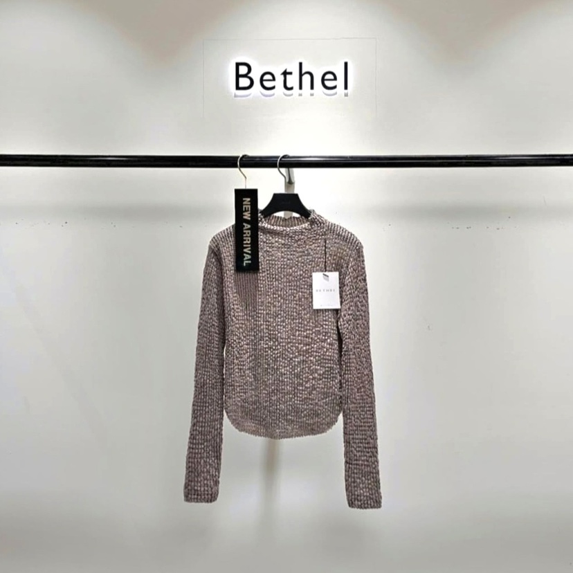 BETHEL韓國代購㊣女裝新款25秋冬職業人氣時尚推薦熱賣針織衫BETHEL針織衫圖色2