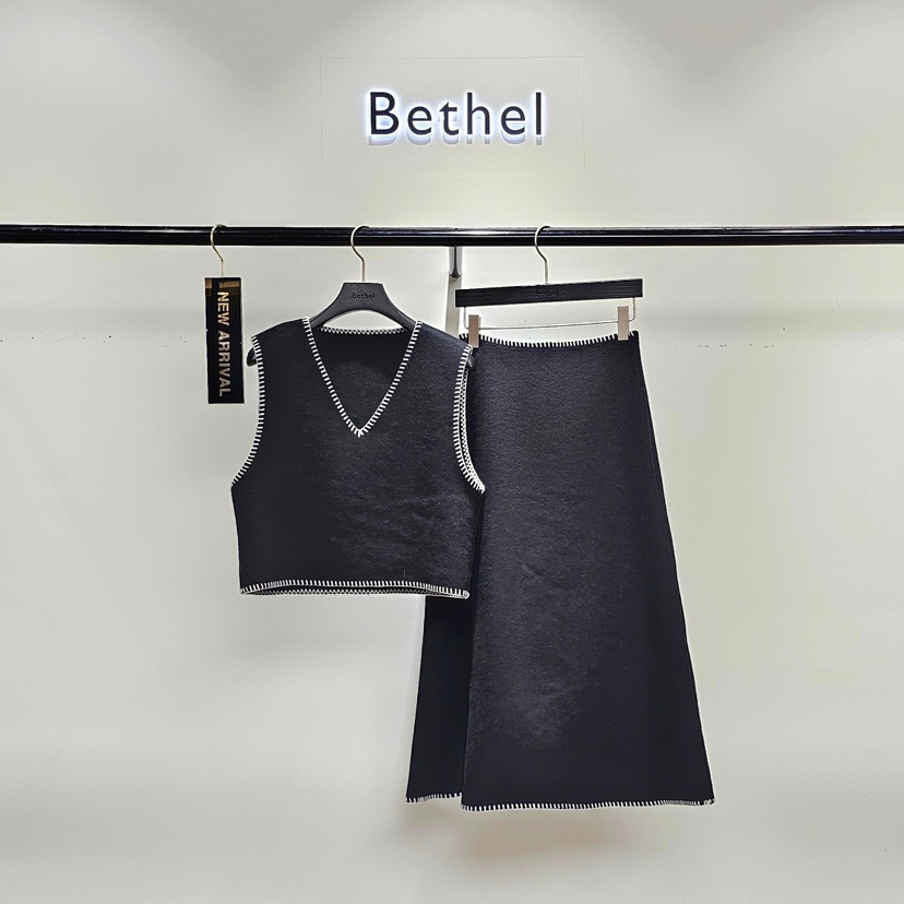 BETHEL東大門㊣代購女裝新款人氣25秋冬時尚推薦套裝羊絨套裝BETHEL套裝圖色2
