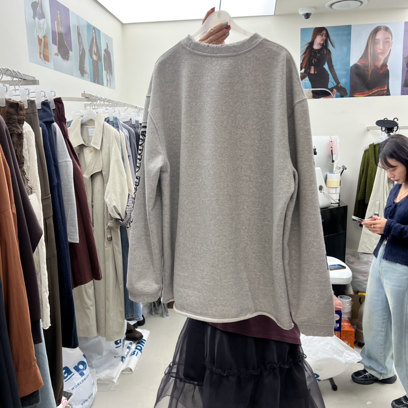 SOLD OUT韓國代購㊣女士新款休閑人氣25秋冬時尚真品推薦衛衣SOLD OUT衛衣