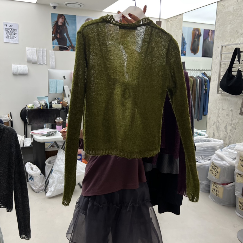 SOLD OUT韓國直郵㊣女士新品休閑人氣推薦職業時尚針織衫羊駝SOLD OUT針織衫