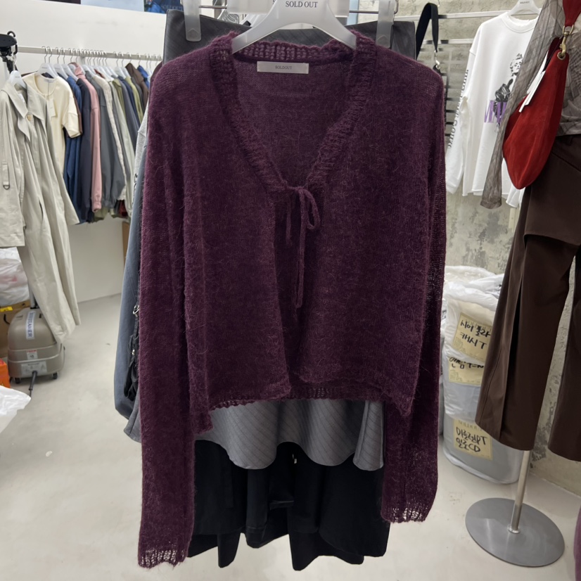 SOLD OUT韓國直郵㊣女士新品休閑人氣推薦職業時尚針織衫羊駝SOLD OUT針織衫圖色4