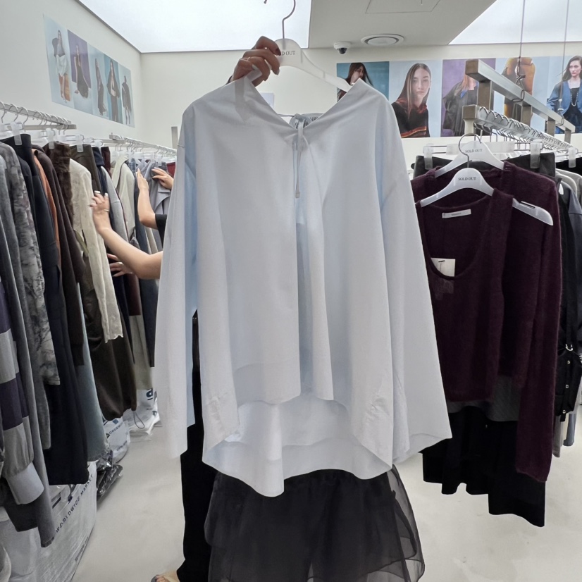 SOLD OUT韓國代購㊣女士新款真品職業人氣時尚熱賣襯衫蕾絲衫SOLD OUT襯衫/蕾絲衫圖色2