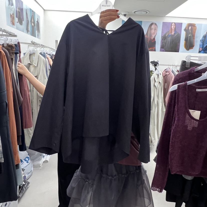 SOLD OUT韓國代購㊣女士新款真品職業人氣時尚熱賣襯衫蕾絲衫SOLD OUT襯衫/蕾絲衫圖色3