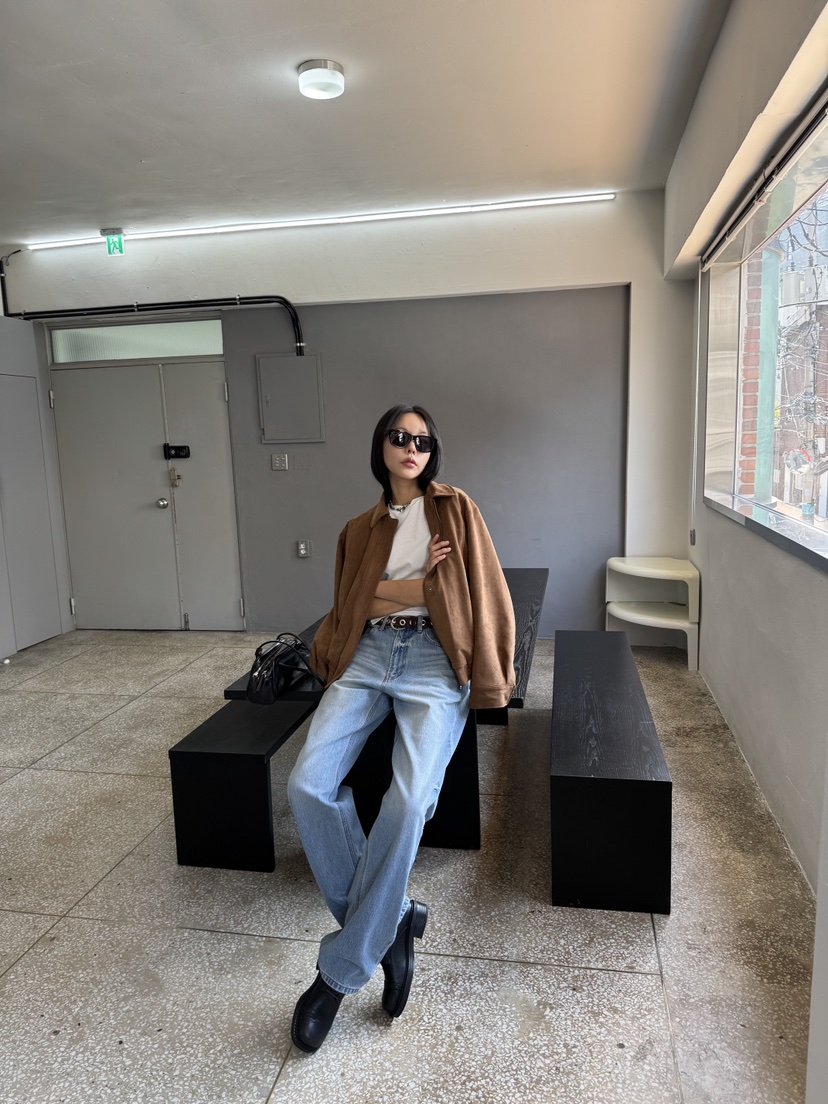 LIMLIMLIM韓國直郵㊣女裝新品人氣職業熱賣時尚真品夾克絨面革LIM LIM LIM夾克