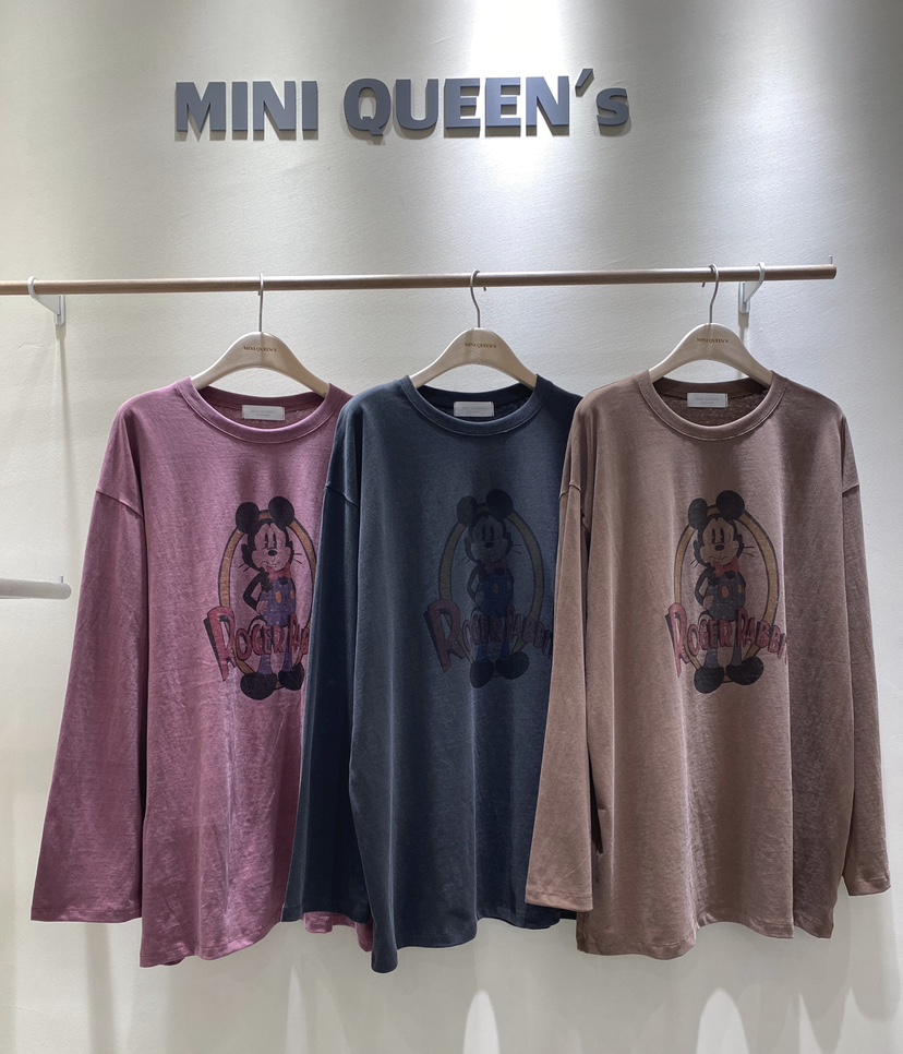 MINIQUEENS韓國直郵㊣女士新品時尚25秋冬真品職業推薦長袖T恤MINIQUEENS長袖T恤