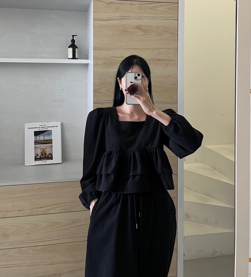AMUSE SEOUL韓國直郵㊣女裝新品時尚熱賣休閑推薦襯衫蕾絲衫AMUSE SEOUL襯衫/蕾絲衫