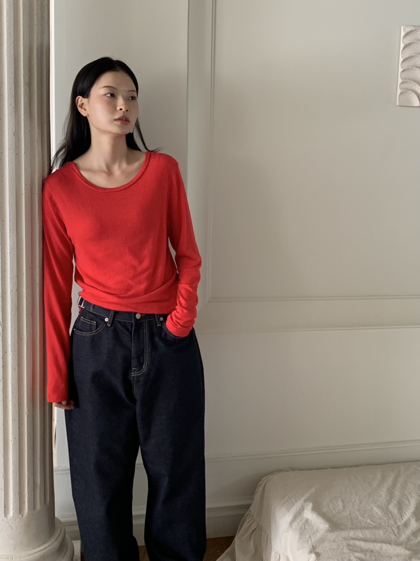 LOVE MY SANTA東大門㊣實拍女裝新品推薦真品休閑長袖T恤Santa/LOVE MY SANTA長袖T恤圖色2