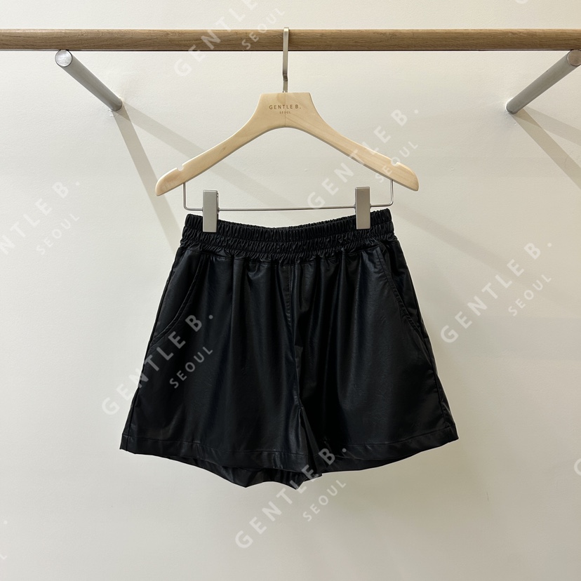 GENTLE B/LOVENTINA韓國代購㊣女士新品熱賣真品短褲皮革GENTLE B/LOVENTINA短褲