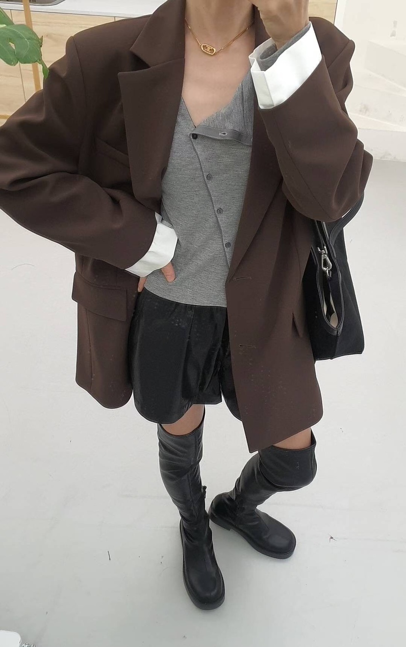 GENTLE B/LOVENTINA韓國代購㊣女士新品熱賣真品短褲皮革GENTLE B/LOVENTINA短褲